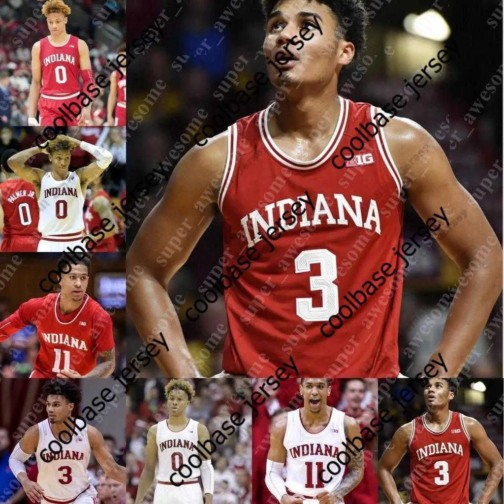 Baskettr￶jor Indiana Hoosiers baskettr￶ja trayce jackson-davis malik Reneau 22 Geronimo Miller Kopp Jalen Hood-Schifino Tamar