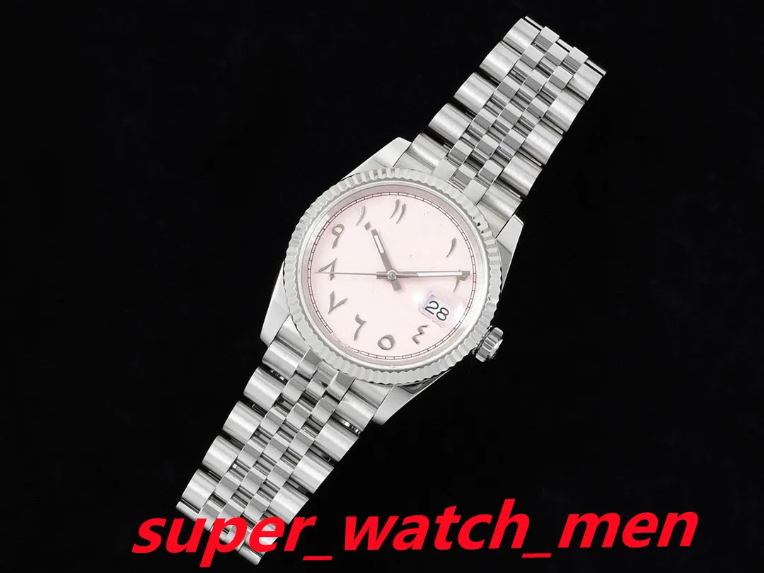 Diw Super Women's Watches 126234 36mm Rostfritt stål Pink Blue Dial Sapphire Jubilee Armband ETA 3235 Rörelse Automatiska mekaniska damer Titta på armbandsur