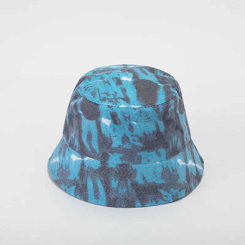 Chapeau de bassin Cap Lulus Tie-Dye Bucket Hats avec logo Spring Automne Cotton Pisherman CAP FEMME FEMME CAPS SUM