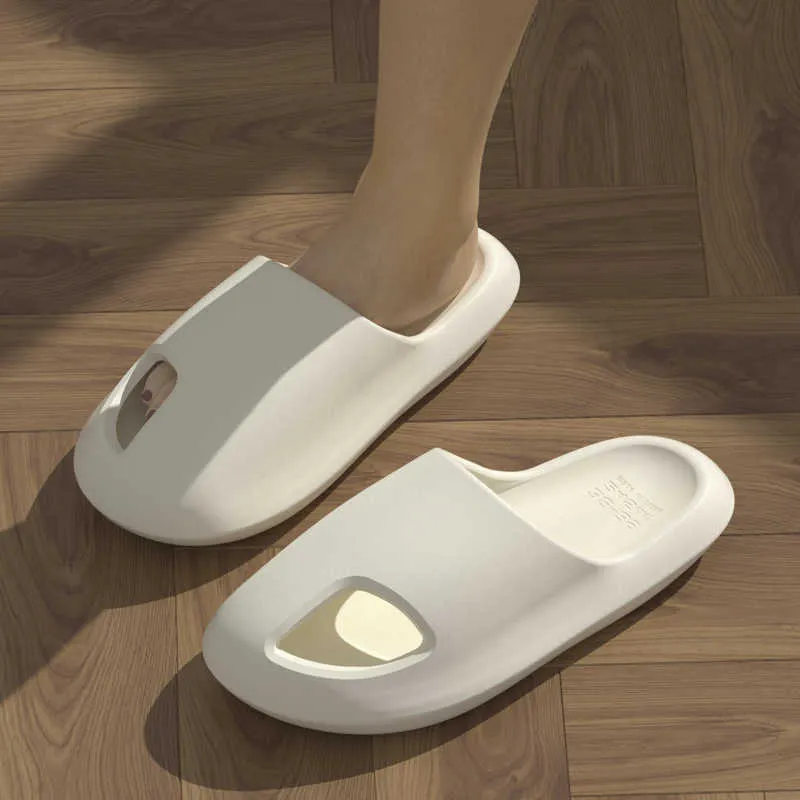 Pantoufles mode diapositives décontracté femmes hommes doux épais plate-forme semelle maison tongs salle de bain chaussures antidérapantes 2023 nouveau mode haut Y2302