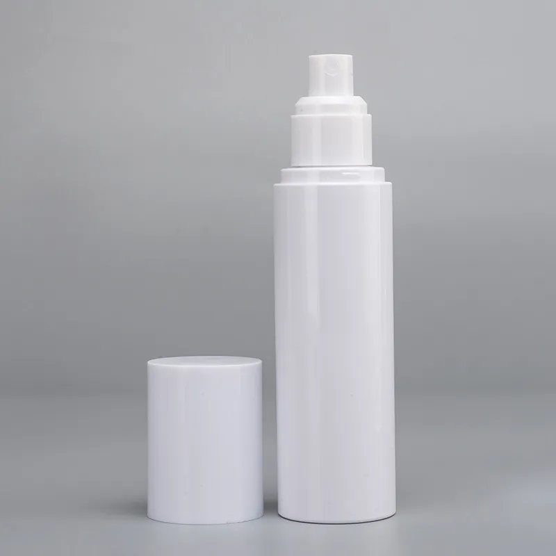 Bouteilles À Pompe En Plastique Blanc, Distributeur Portable