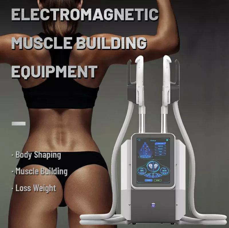 EMS Muscle Stimulator Fisioterapia Kexe Máquina de estimulador de músculo elétrico AB com 2 alças