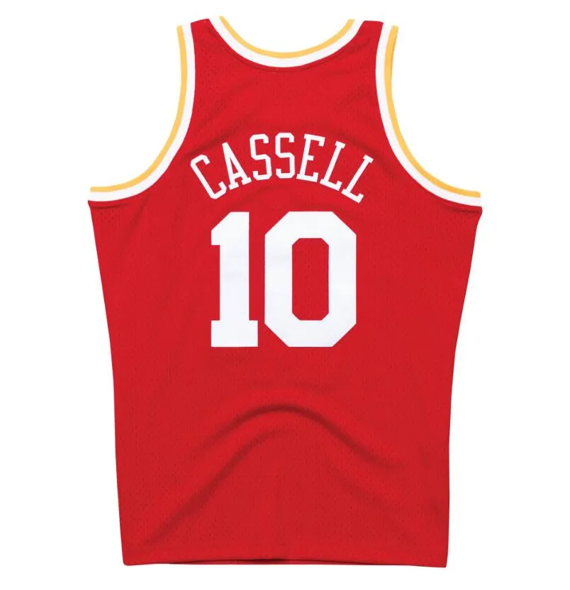 스티치 농구 유니폼 Sam Cassell 1993-94 03-04 07-08 메시 나무 고전 레트로 저지 남자 여자 청소년 S-6XL