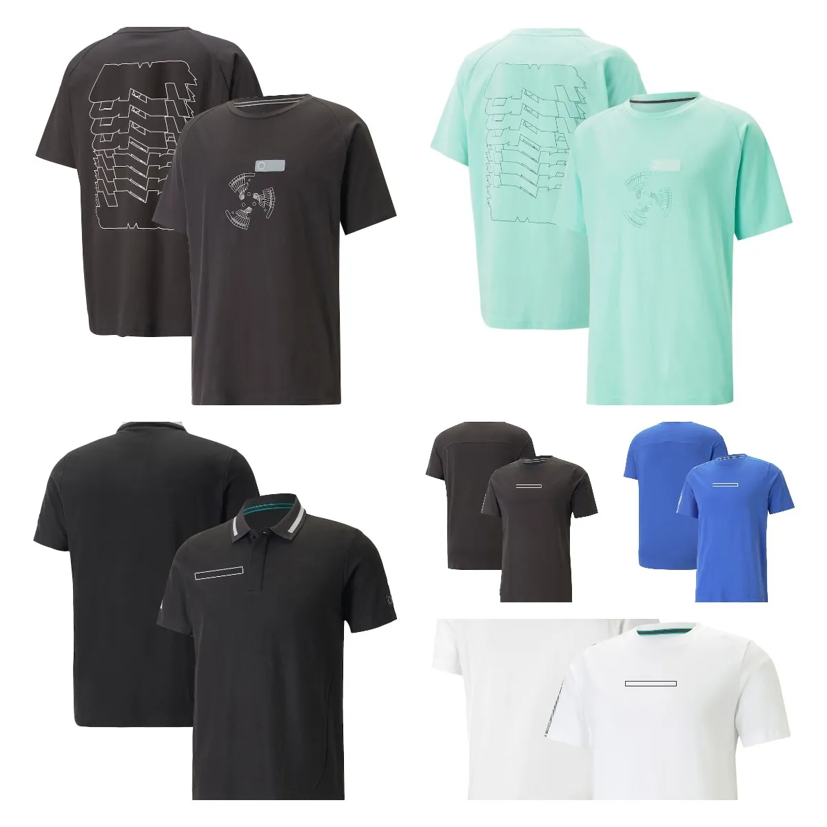 T-shirt de course F1 pour hommes, POLO à manches courtes et à revers, respirant, à séchage rapide, vêtements personnalisés, nouvelle équipe, 2023