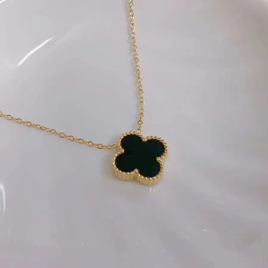 Luxur Design Van Clover Halsband Rostfritt stål bröllop smycken för gåva