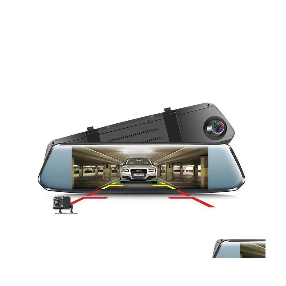 carro dvr carro dvrs 7 dvr curvo sn stream traseiro espelhado came de painel fl hd 1080 grava￧￣o de v￭deo c￢mera com 2 5d grow entrega mobiles motocotes dhlw7