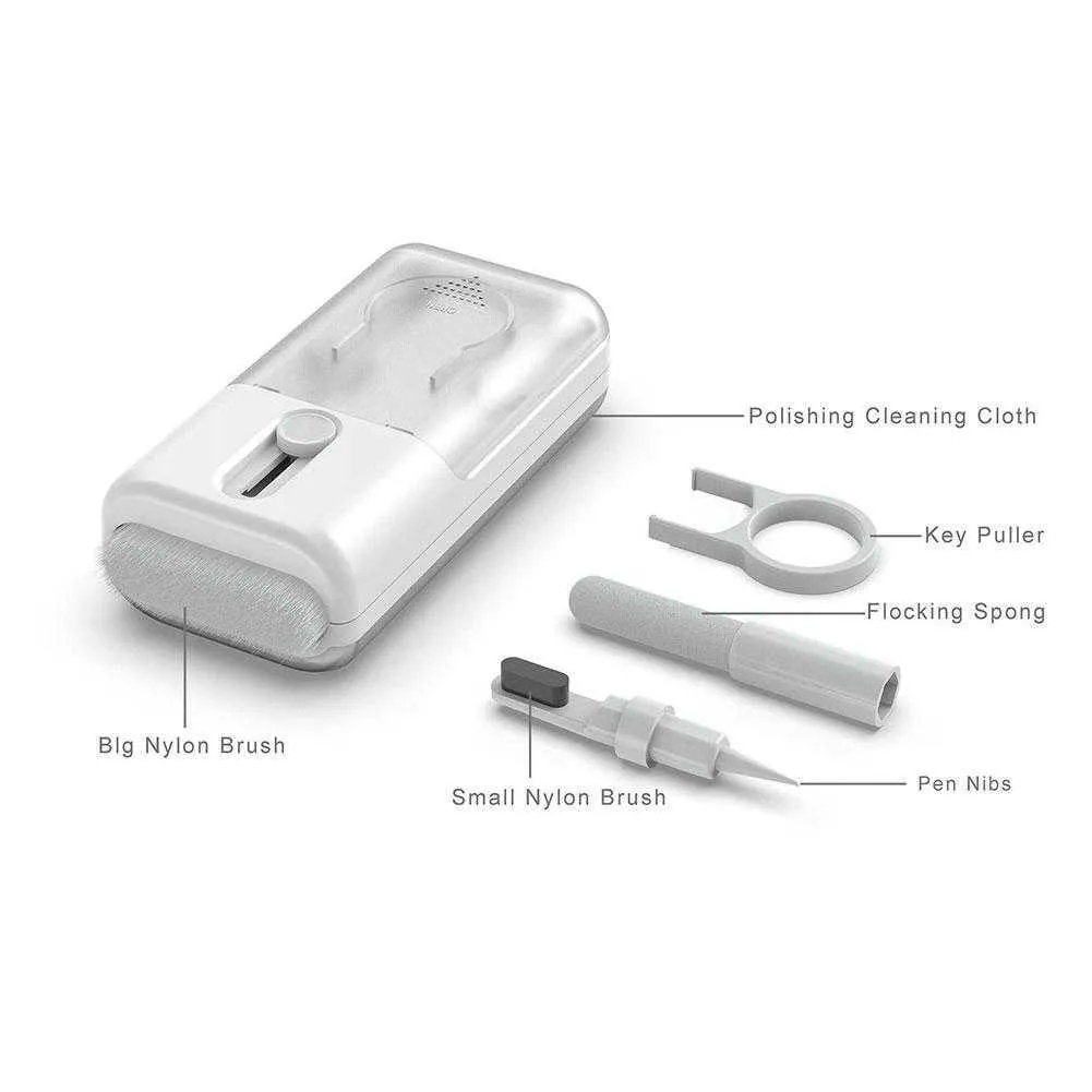Kit de nettoyage 5 en 1 pour Airpods Pro 2 3 1, étui pour écouteurs  Bluetooth, stylo de nettoyage, brosse de dépoussiérage, outils de nettoyage  d'écran de téléphone