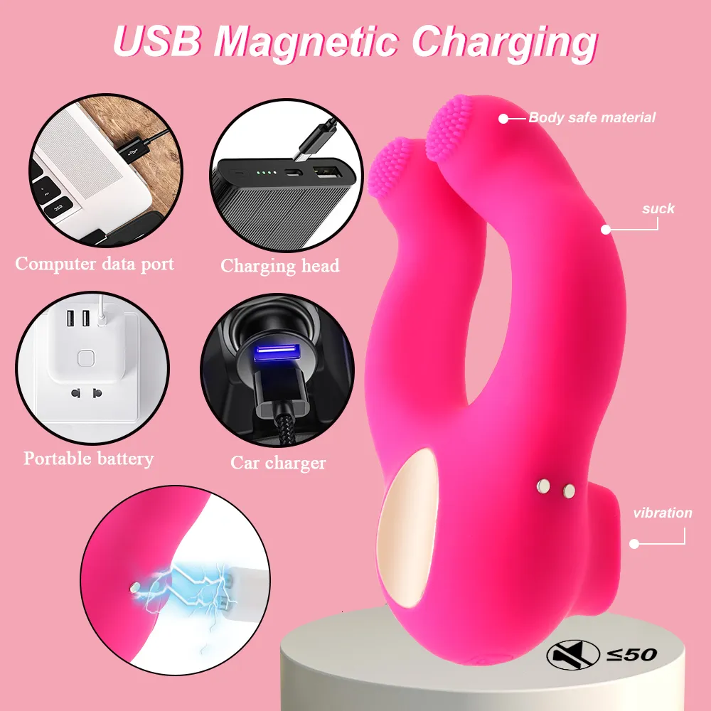Vibrierender Ring-dildo Mit Saugfunktion Für Paare_voghion.com