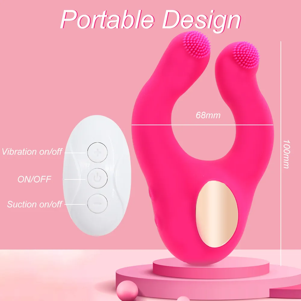 Vibrierender Ring-dildo Mit Saugfunktion Für Paare_voghion.com