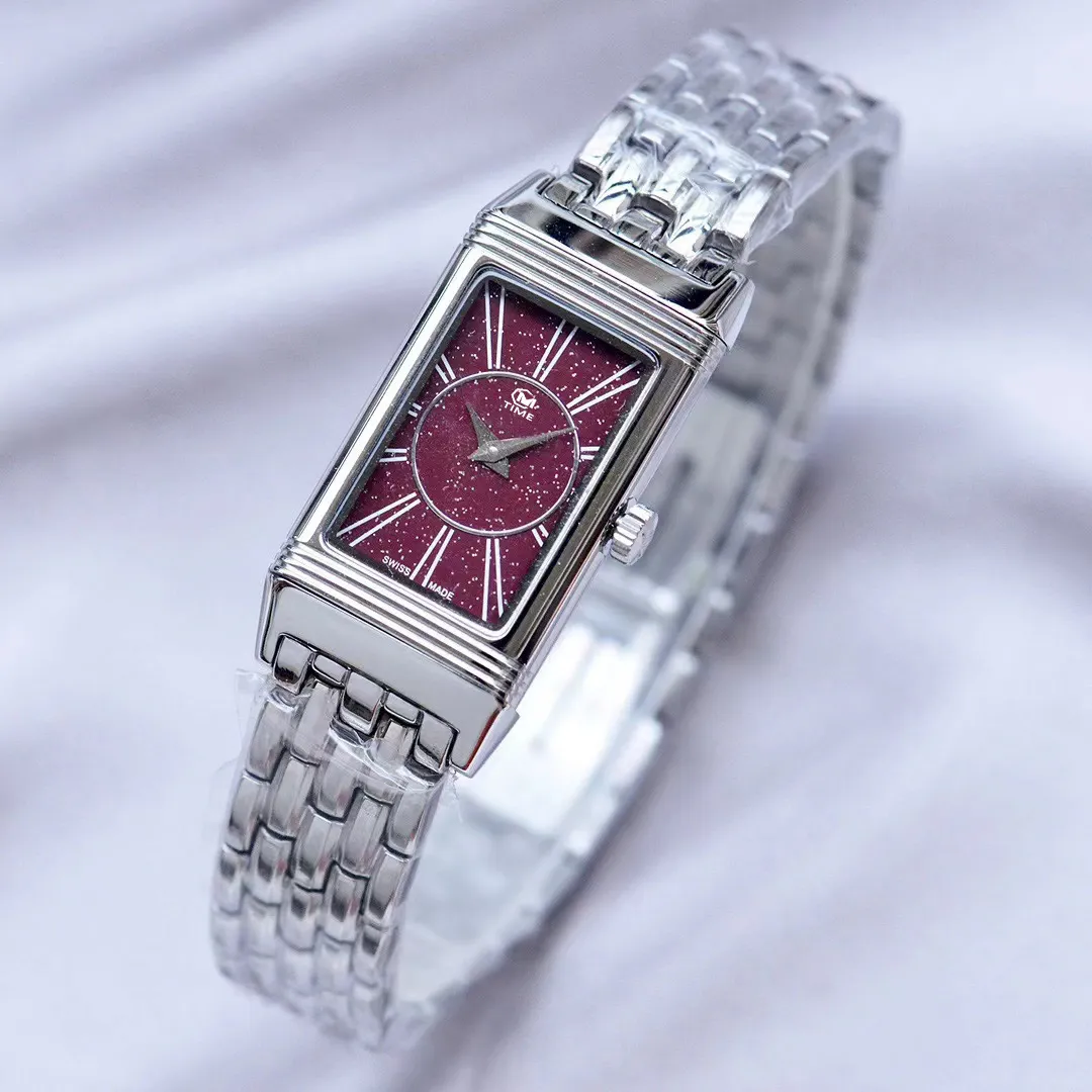 Reloj de diamantes a la moda para mujer, noble y elegante, de acero inoxidable, resistente al agua