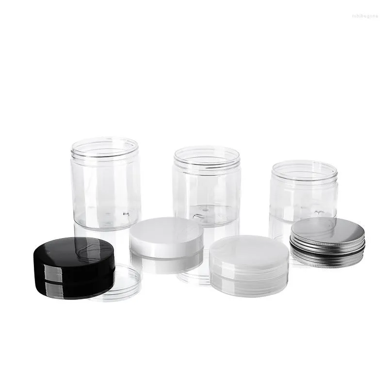 Storage Bottles Wholesale 400g 400ml Clear Plastic Jar And Lids Empty Food Containers Makeup Box Travel Bottle Facial Mask Container