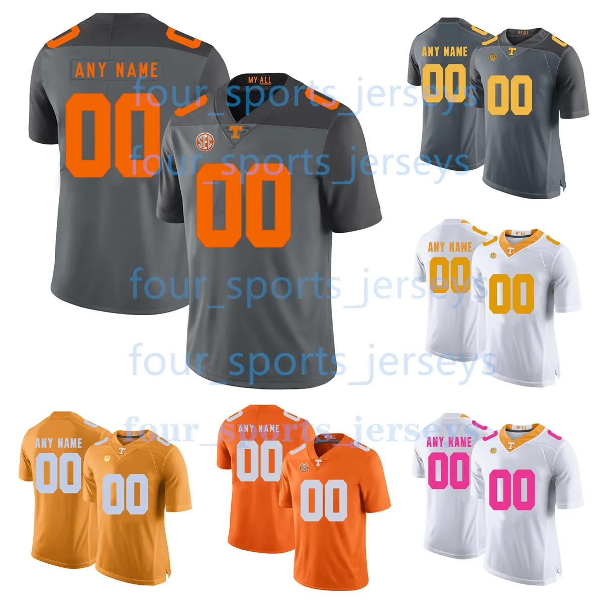 Custom NCAA College Tennessee Volunteers Football Jerseys Rohrer Salmon Warren Ball Carvin Clipper Jr. Crawford Davis Grant Herring Hill Krivosh Lampley Lane Mays