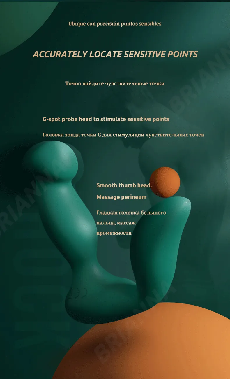 Masseur de prostate et vibrant anal avec télécommande et chauffe_voghion.com