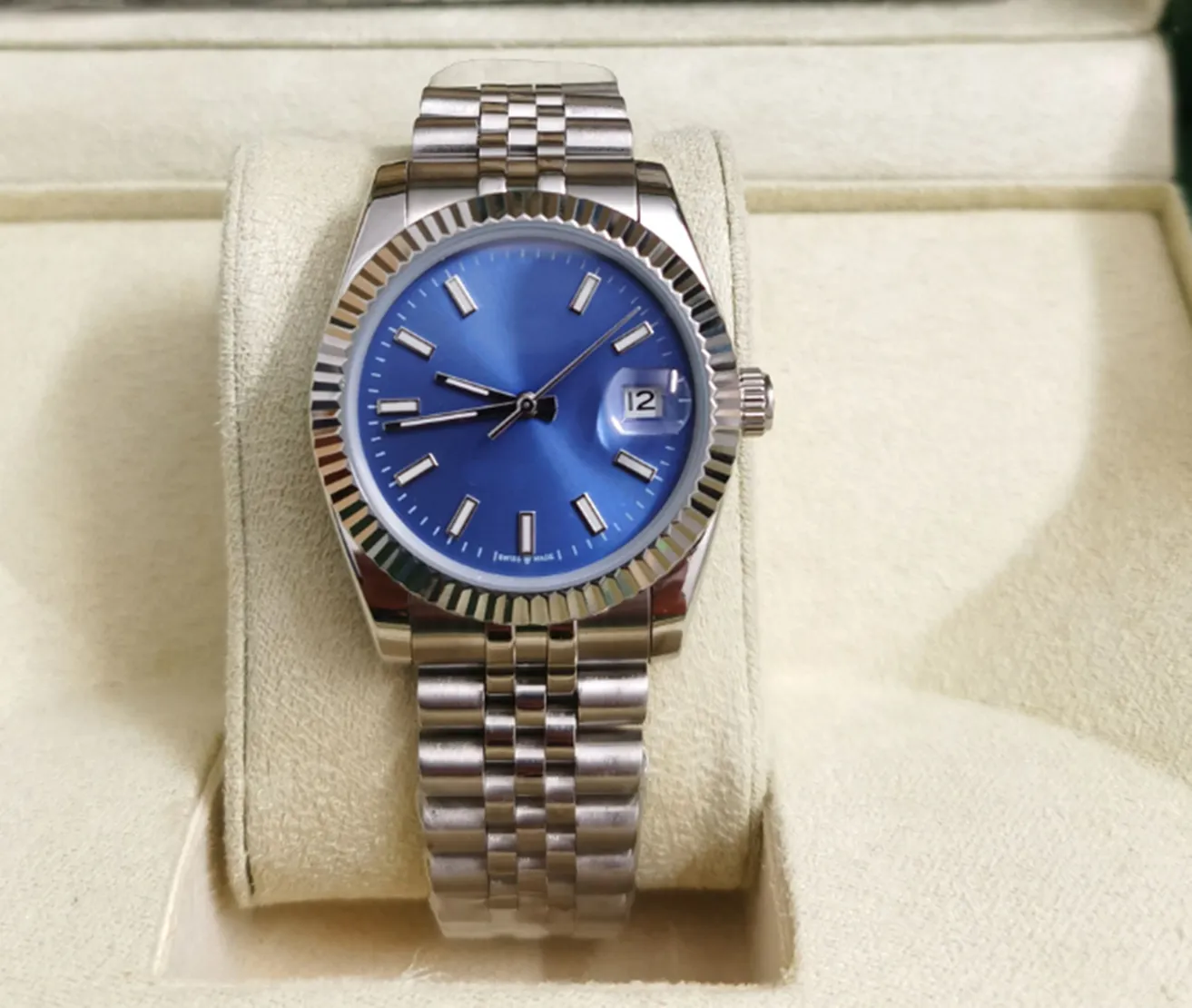 Com a caixa original de 41mm mans woman woman lulury watch datejust date presidente de ouro diamante diamia asia 2813 movimento mecânico automático do homem Montre de lux 2023