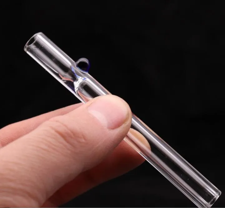 Colorful One Hitter support Great Pyrex Smoking Pipes Glass Oil Burner Clear Tube Pipe Nail Pipe Wholesaler