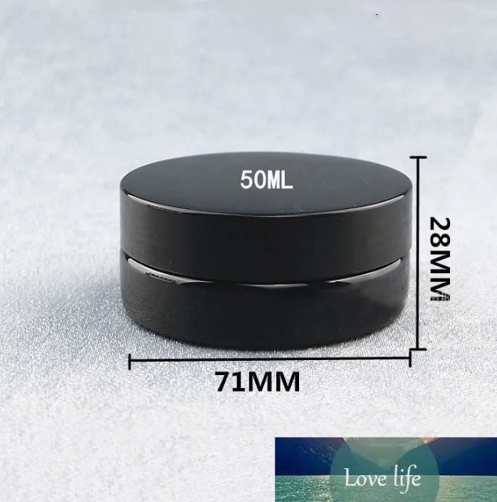 Toptan Siyah Pet Plastik Kozmetik Kavanoz Şişeleri 50ml 60ml 80ml 100ml 150ml 200ml 250ml 500ml Kapaklarla İç Kapak Doldurulabilir BPA Bedava Sızıntı Proof