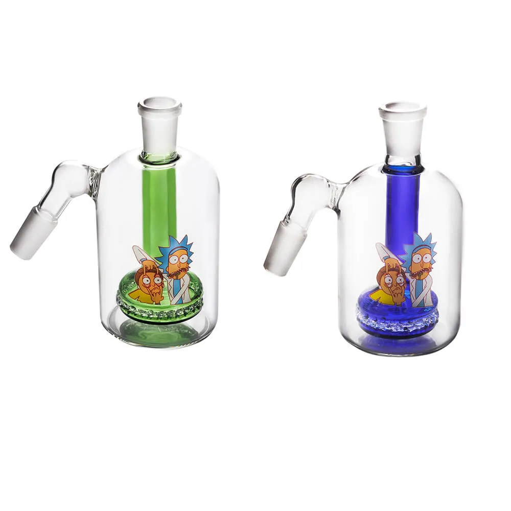 14mm 45 Degree Male Female Water Bong Pipe Ash Catcher Glass Adapter For Dab Rig