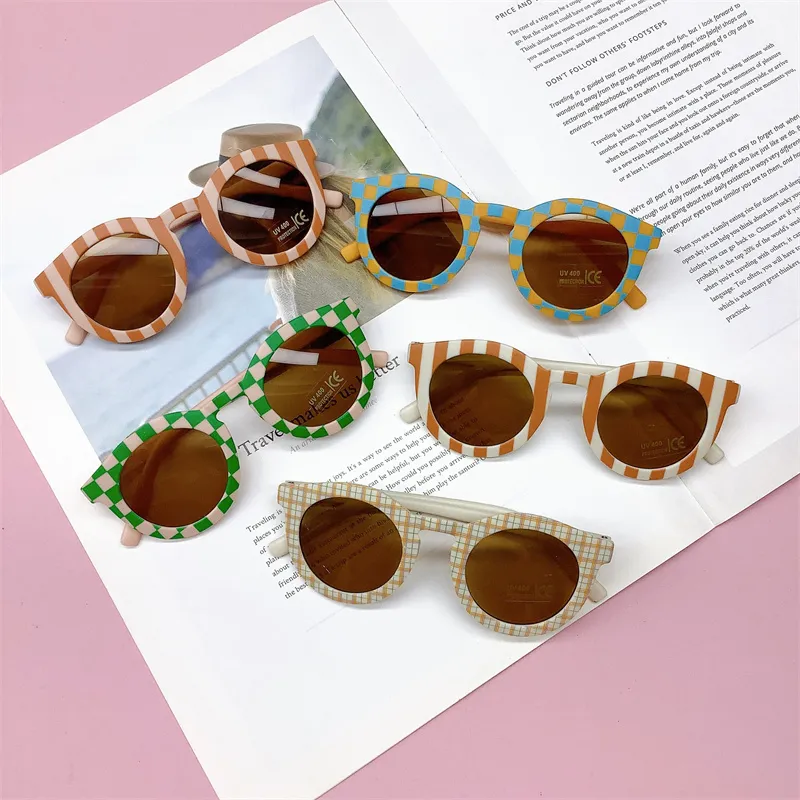 Милые очки очки детские солнцезащитные очки родитель ребенок матовые очки От 1 до 8 лет детские декоративные модные детские солнцезащитные очки