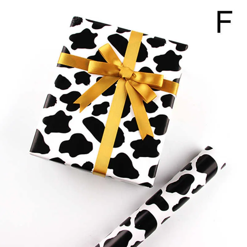 Cow Print Gift Wrapping Paper , Christmas Cow Print Gift Wrapping