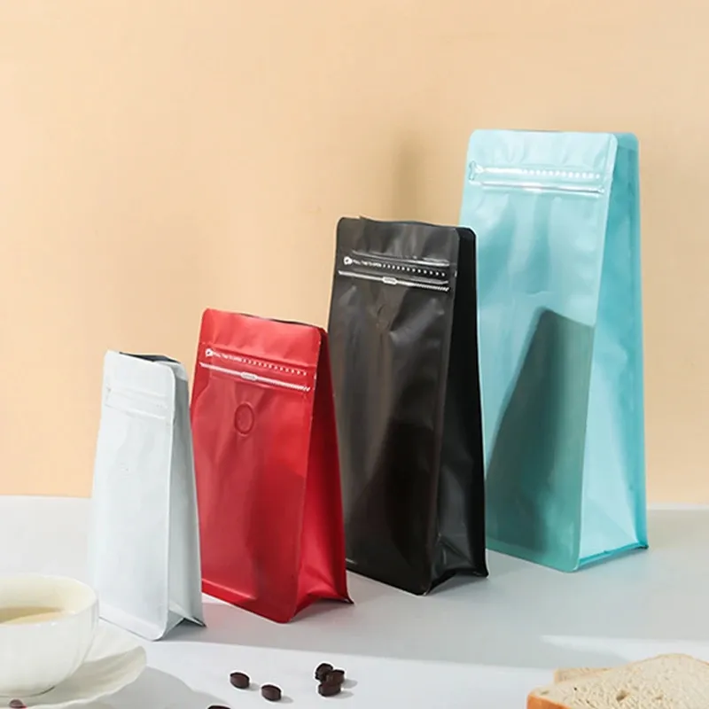 Verdickte wiederverschließbare Zip -Luftventil -Reißverschlussbeutel Kaffeebohnen Geschenke Verpackungsbeutel