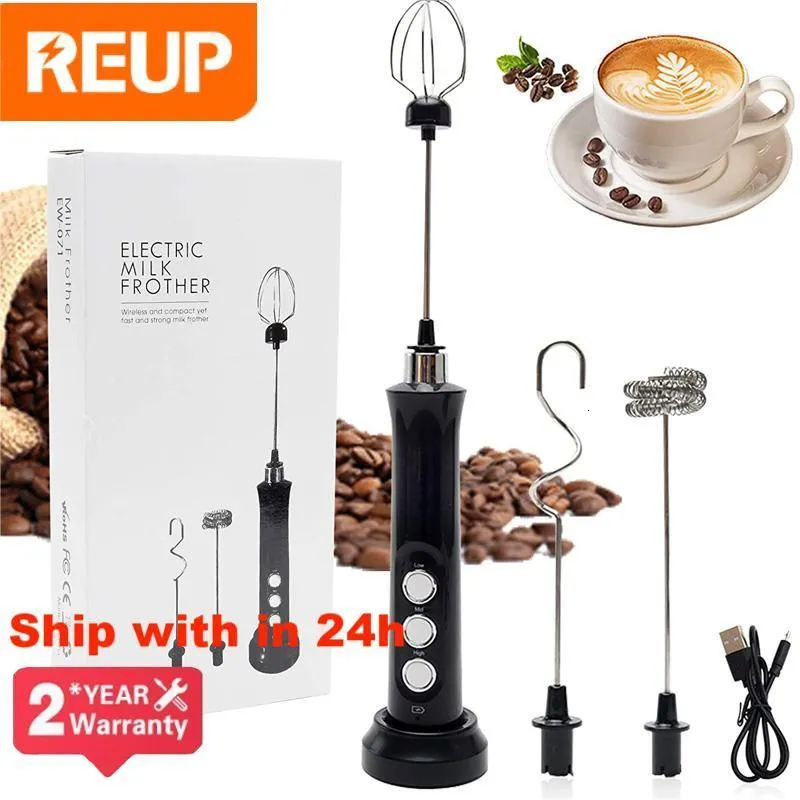 Brand: FoamMaster Type: 3 In 1 Wireless Milk Frother Specs: Handheld,  Rechargeable, 230224 Model Keywords: Lattes, Coffee, Cappuccino, Matcha,  Frappe Key Points: Quick & Quiet, Multiple Whisks, Easy To Clean Features: 3