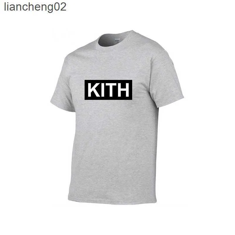 Herr t-shirts herrkläder sommaren mäns t-shirt Kith mode kvinnor klänningar t-shirt cool kortärmad rund hals tee män kvinnor designer tshirt w0224