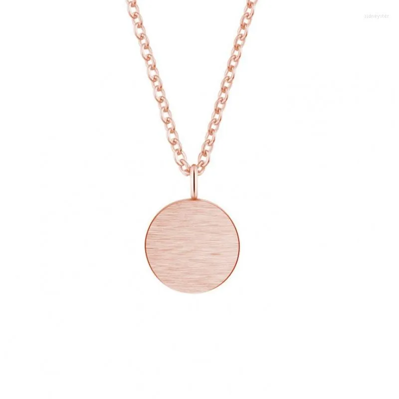 Kedjor Small Round Rose Gold Design Pendant Necklace Elegant Fashion Women Jewel Girl Gifts Ngxioxl