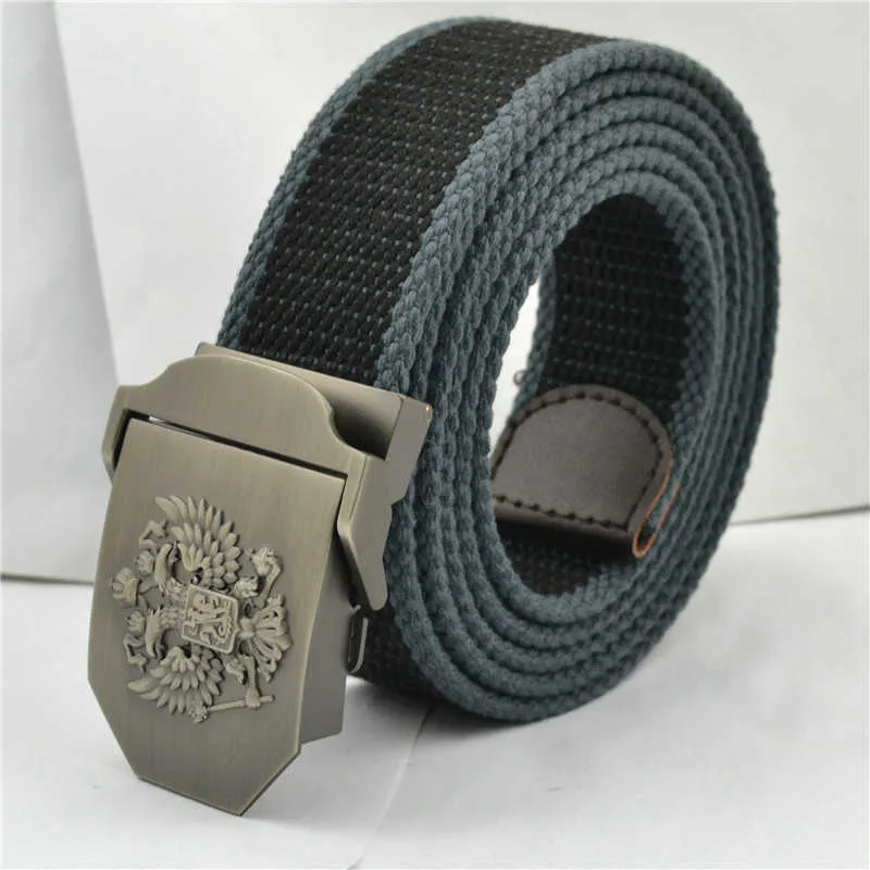 Belts Mens Belts Metal Slide Buckle Waist Strap Canvas Breathable Jeans Accessories Unisex Cowboy Street Cinto Younger Leisure Sport Z0223