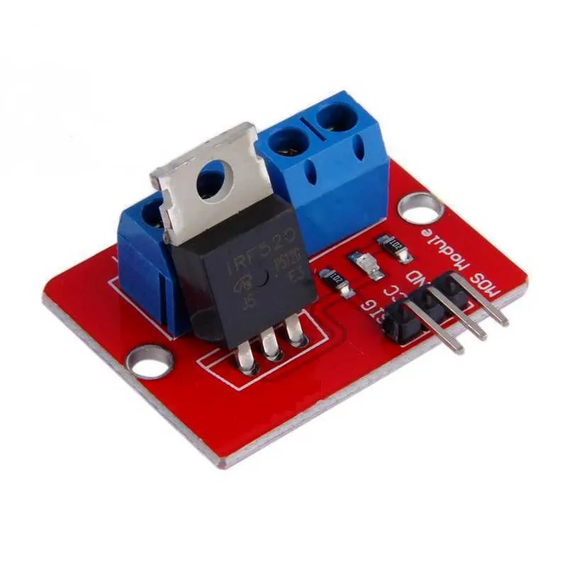 Elettronica intelligente 0-24V Pulsante Mosfet superiore Modulo driver MOS IRF520 per Arduino MCU ARM Raspberry Pi