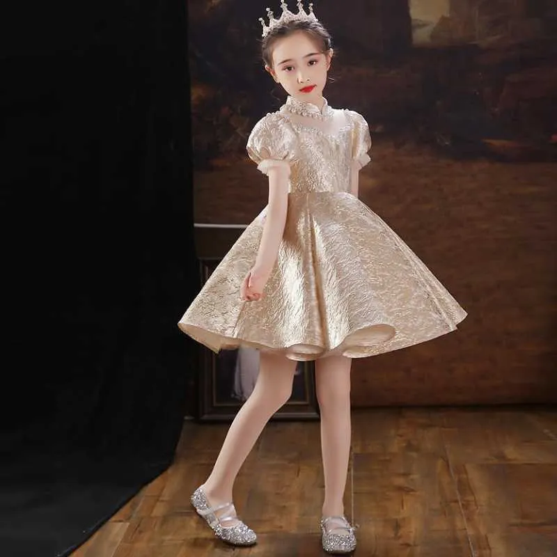 Girl's Dresses Kids Birthday Dress for Girls Luxury Designer Party Ball Balls Princess Prom Dresses Formal Children Elegant Christmas Gala 2023 W0224