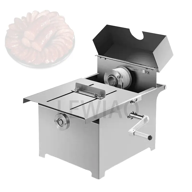 Piccola macchina per legare la salsiccia Manuale commerciale Salsiccia per hot dog Annodare Legare Legare Linker Machine