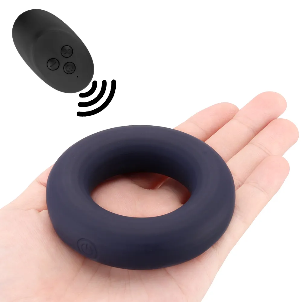 rings Rings Vibrator Scrotal Binding Clitoris Stimulation Delay Ejaculation Erection 10 Speeds Remote Control_voghion.com