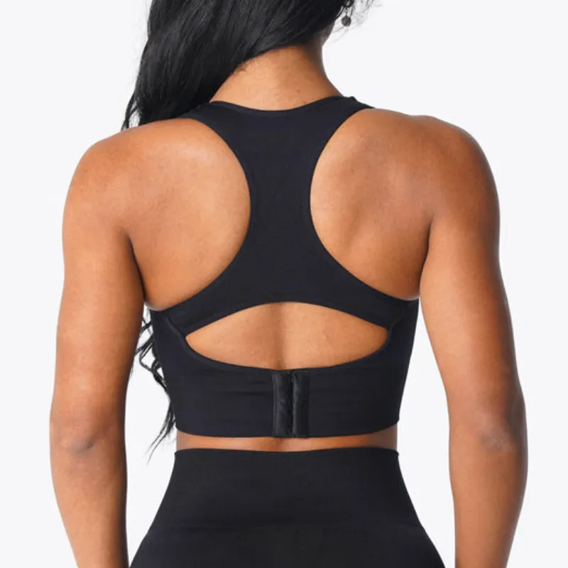 T-shirts pour femmes Nvgtn sans couture s'épanouir soutien-gorge Spandex hauts Fitness élastique respirant amélioration du sein loisirs sous-vêtements de sport