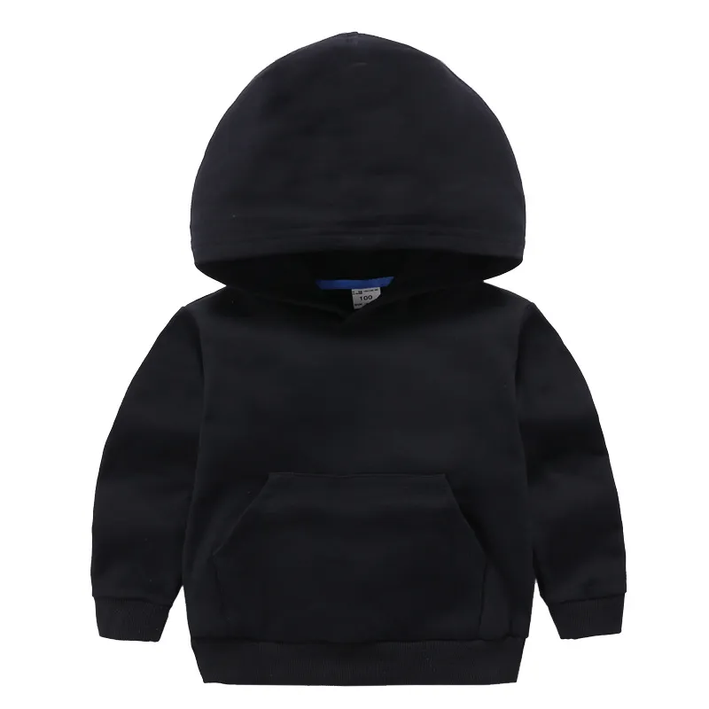 2023 Spring and autumn fashion models of children's children's clothing boys solid color small children's tops girls clothes tide hooded sweatshirt