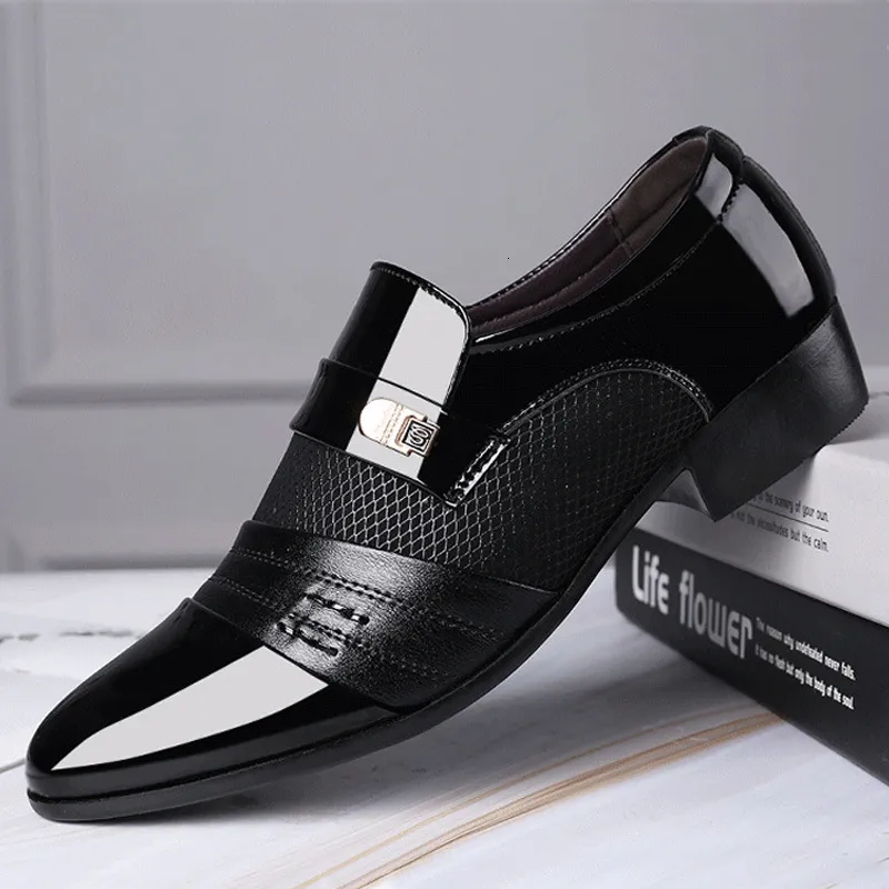 Dress Shoes Mazefeng Fashion Slip On Men Oxfords Business Classic Leather S Suits 230224