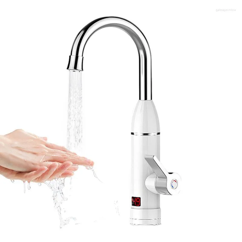 Kitchen Faucets Heating Tap Water Faucet For 360 Rotation Quickly 3000W Electric Bathroom