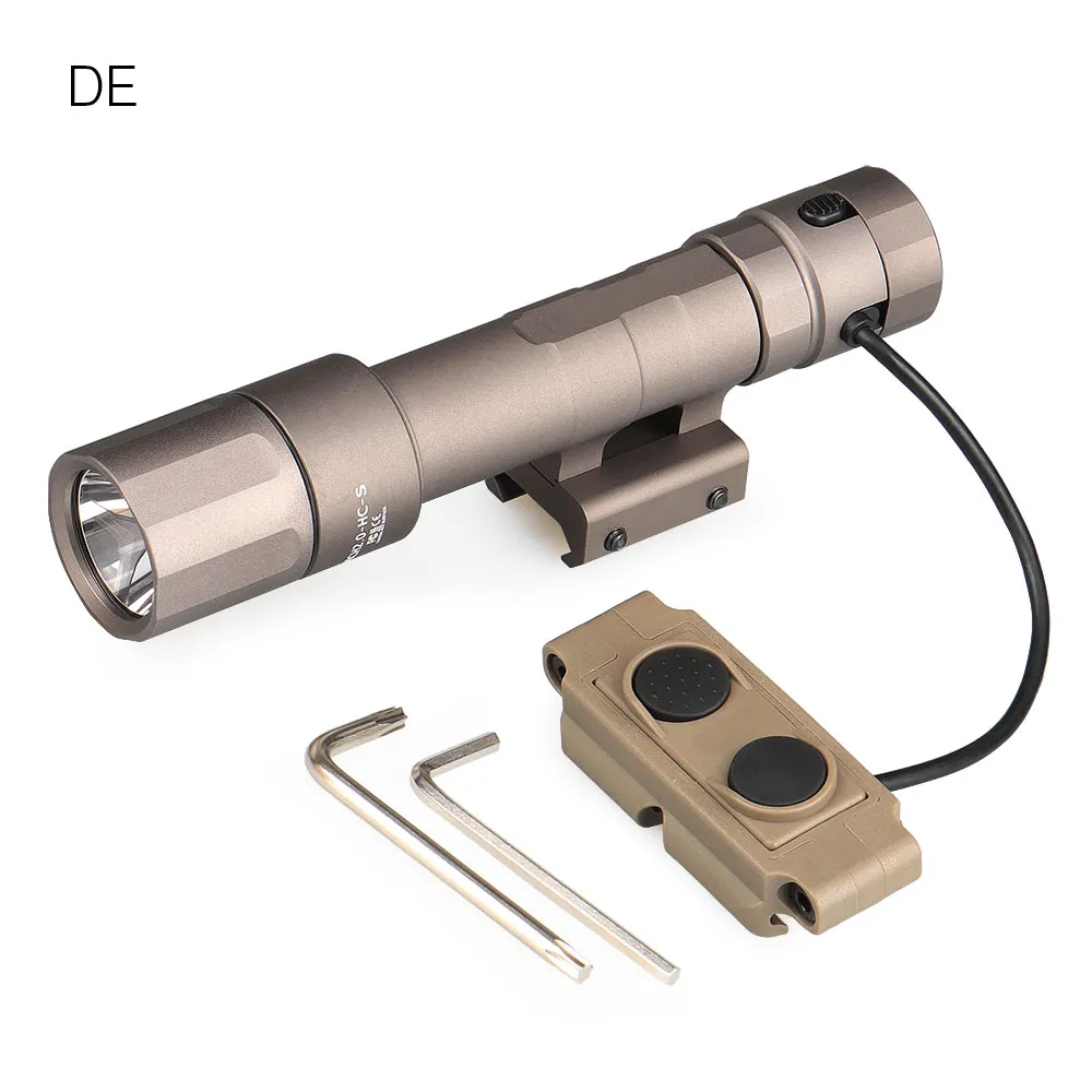 Jakt Scope Tactical ficklampa 2,0 MCH Single Output ficklampa 1400 Lumens Vapen Ljus Airgun-tillbehör för jakt CL15-0156