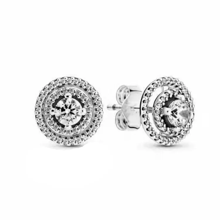 925 Pounds Silver New Fashion Charm Earrings New Flower Earrings New Product Earrings Love Earrings Women 520 Valentine's Day Gift