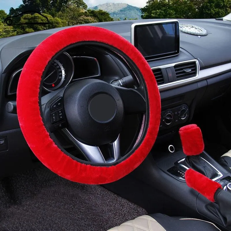 Coprivolanti Copertura invernale Freno a mano per auto Automatico / Caldo Collare del cambio in peluche super spessoSteering