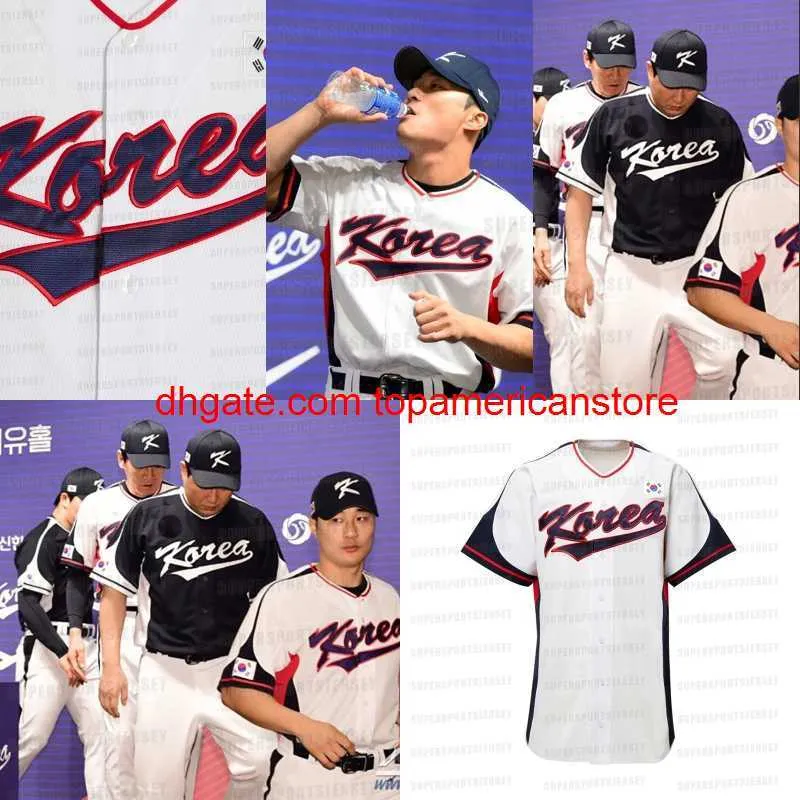 Team Korea 2023 WBC Cuba Baseball Jerseys World Baseball Classic 2023