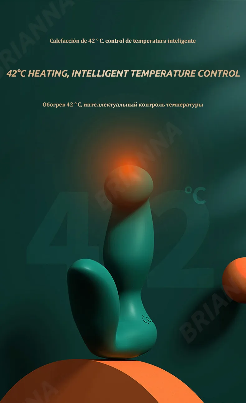 Masseur de prostate et vibrant anal avec télécommande et chauffe_voghion.com