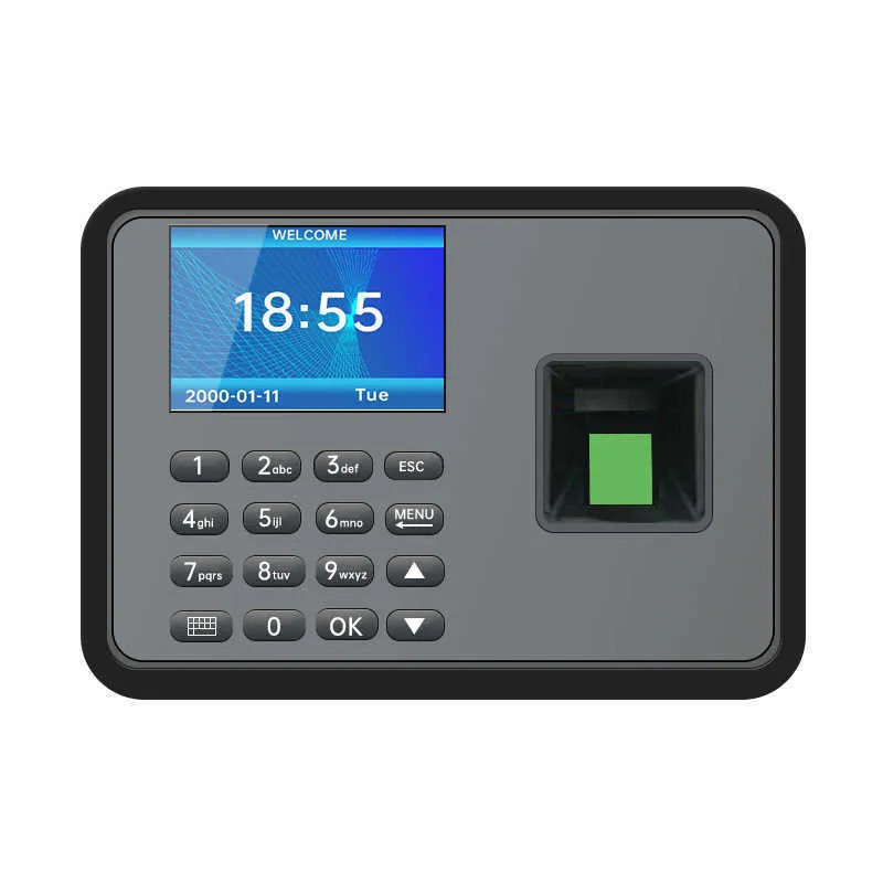 A7 Photesrint Enderprint Biometric Machine System Employee keypad الوقت الكهربائي مسجل بيانات USB إدارة 1000 بصمة