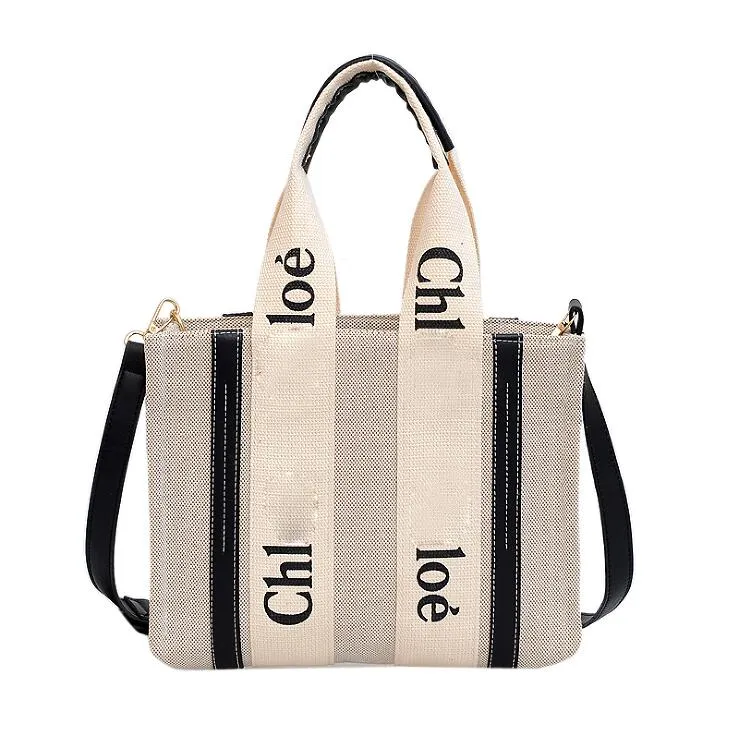 Горячая продажа мода Tote Canvas Bag Leisure CH пляжные сумки для плеча с начальным логотипом C39