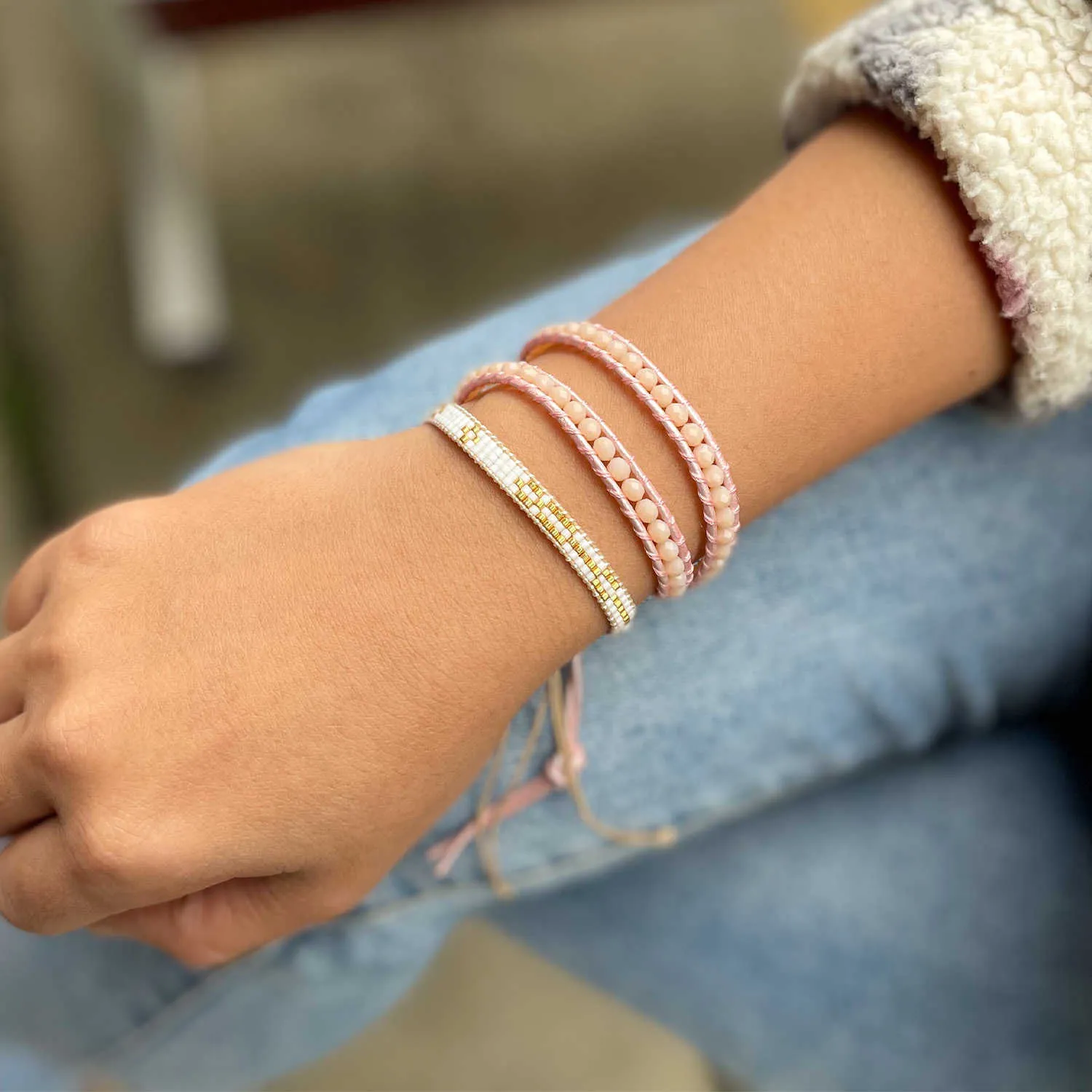 Link Chain KELITCH New Women Bracelets Bohemian Miyuki Beaded Rope