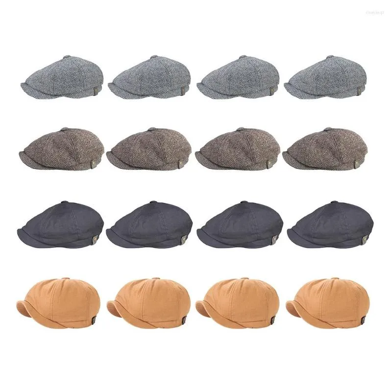 Berets Spring Autumn Woman Man Unisex Hats Portable Vintage Style Soft Comfortable Cap Headwear Accessory School Office Party