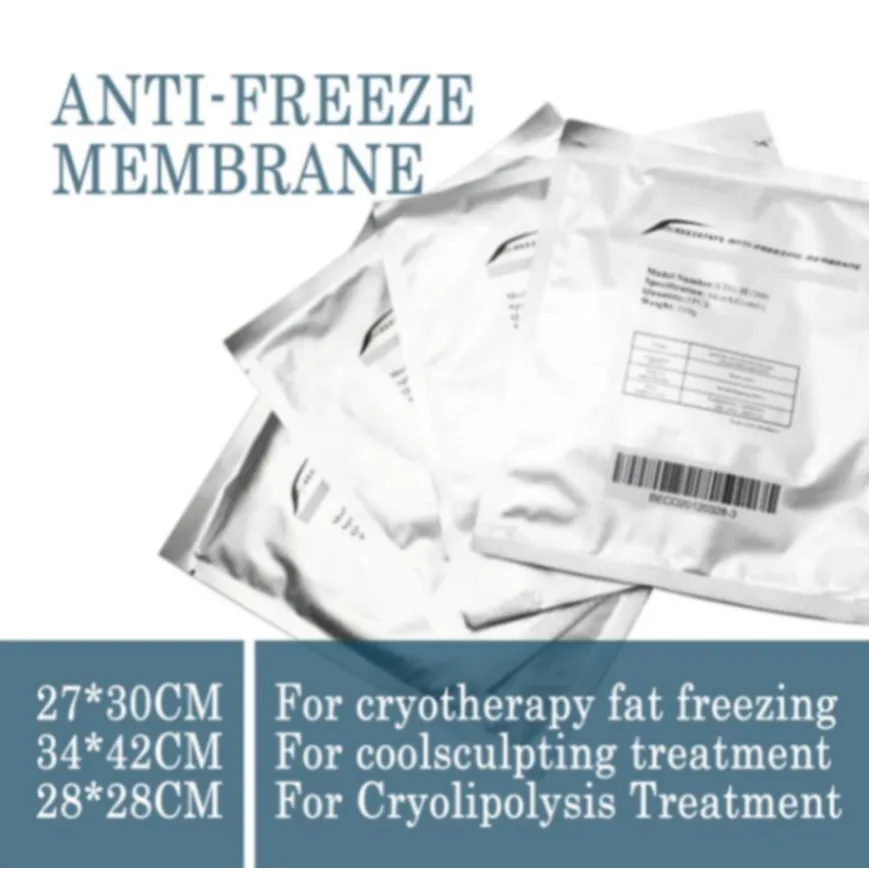 Frostskyddsmedel Anti Freeze Membranes Mask Film Fat Anti Cooling Gel Pad Cryo för Cryolipolyss Slimming Cool Body Sculpting 2022