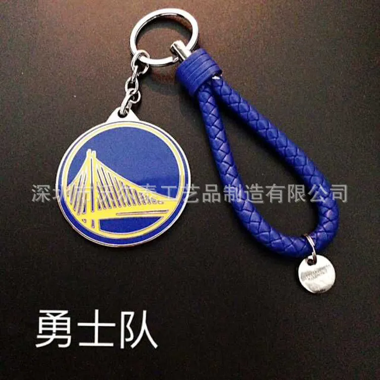 Lakers Warriors Keychain Basketbol Takımı Hayranları Hatıra Süsleme Mektupları Baskı