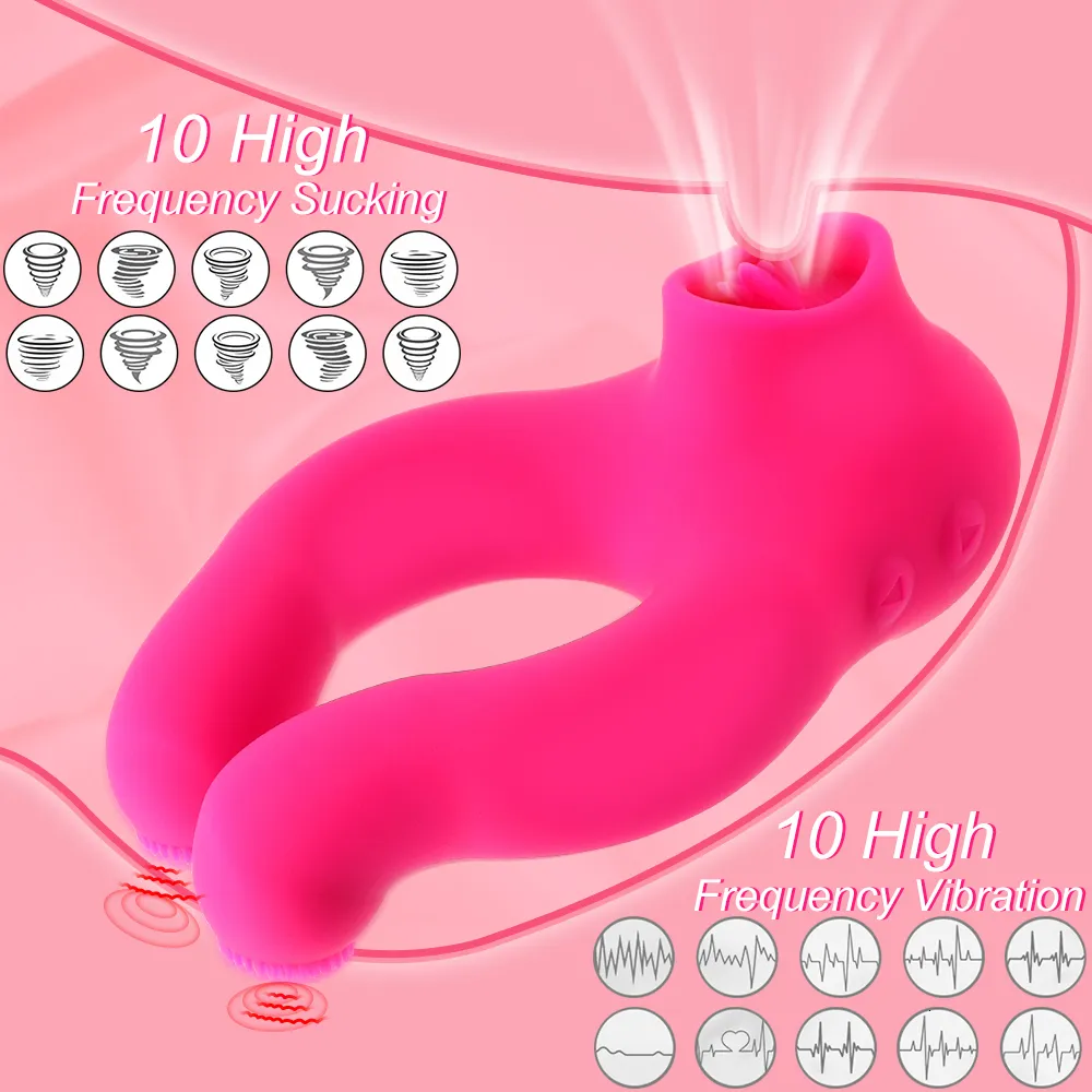 Vibratoren Vibrierender Ärmelring Dildo Saugen Sexspielzeug für Männer Ring Erwachsenes Paar Klitoris stimulieren Erotik Sh_voghion.com