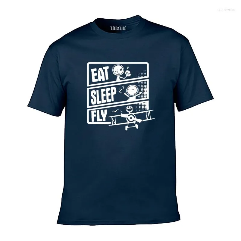 Camisetas masculinas Tarchia 2023 T-shirt de camiseta de verão Tops Tees Men Manga curta Eat Sleep Boy Casual Casual Homme Camisa Plus