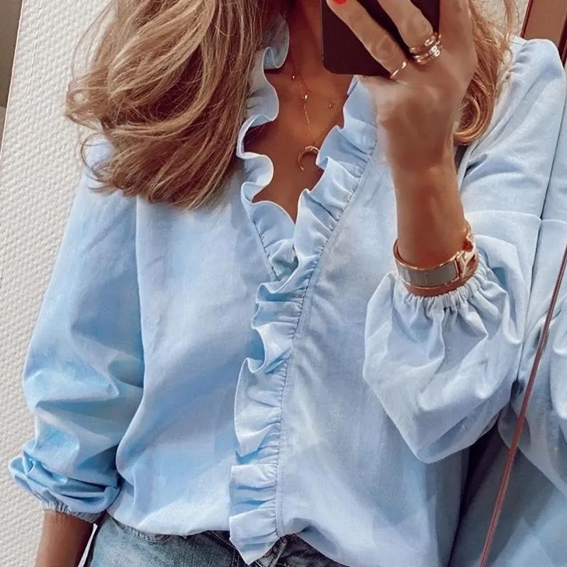 frilly blouse plus size